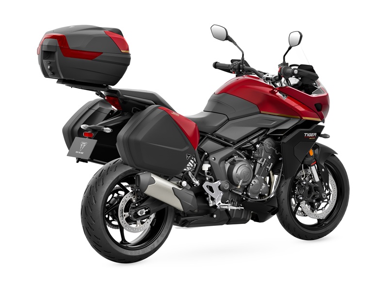 Tiger Sport 800 Tour MY26 Carnival Red RHS Rear Angle