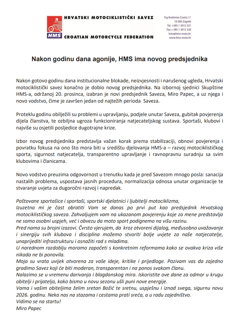 HMS izbor 25 izvjestaj